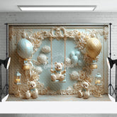 Lofaris Gernous Wall Bear Swing Balloon Cake Smash Backdrop